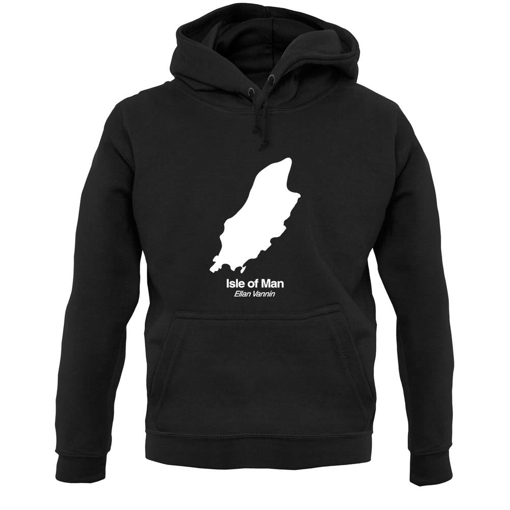 Isle Of Man Silhouette Unisex Hoodie