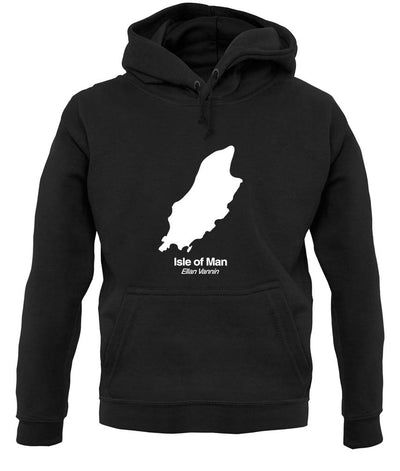 Isle Of Man Silhouette unisex hoodie