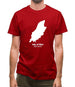 Isle Of Man Silhouette Mens T-Shirt