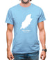 Isle Of Man Silhouette Mens T-Shirt