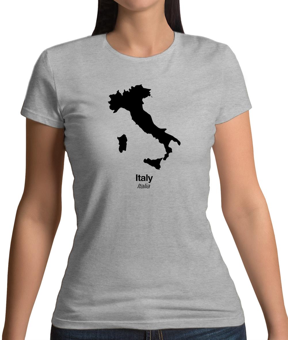 Italy Silhouette Womens T-Shirt