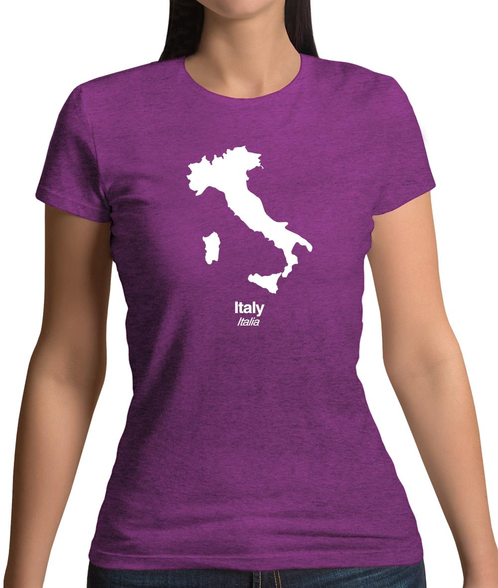 Italy Silhouette Womens T-Shirt