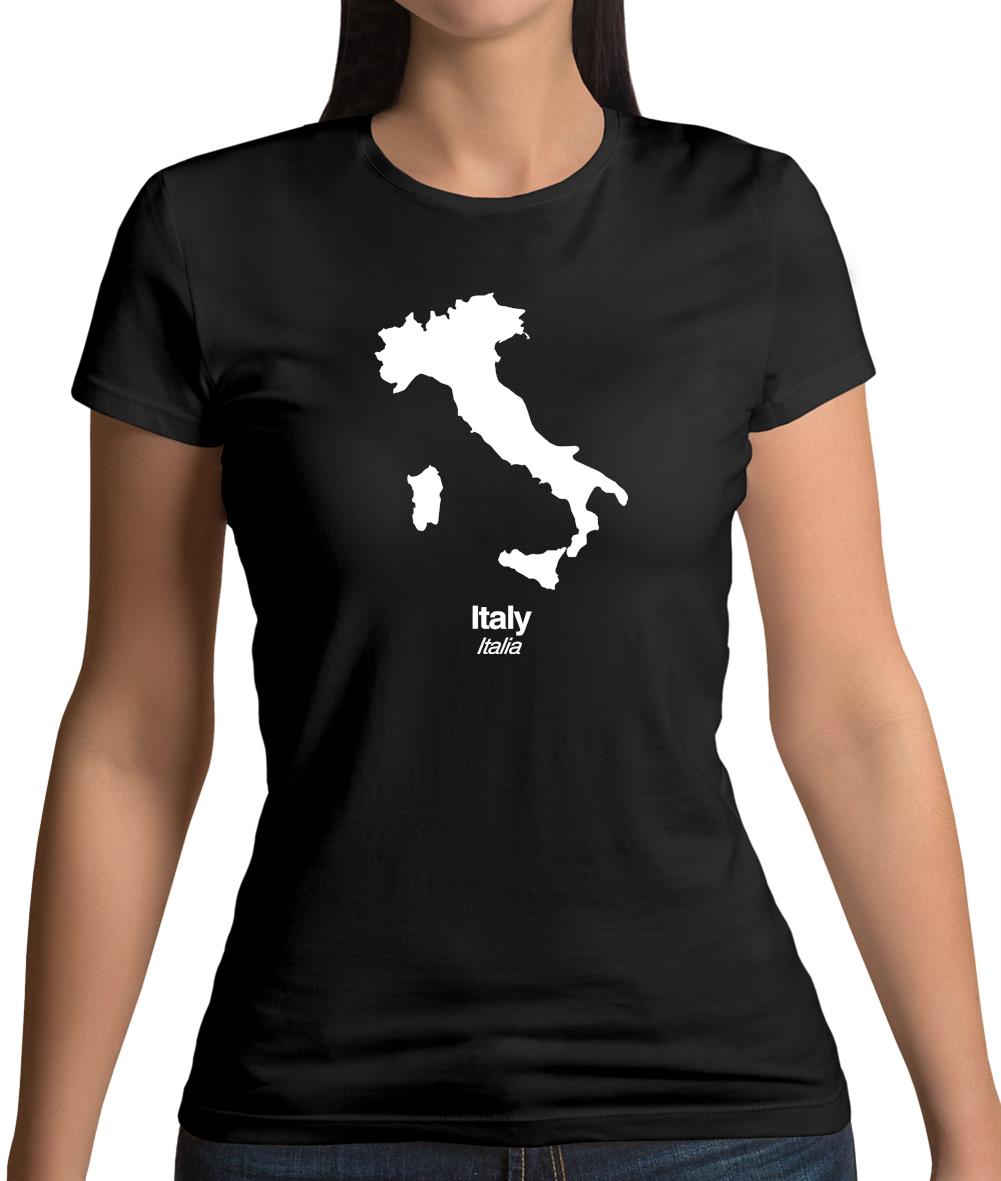Italy Silhouette Womens T-Shirt