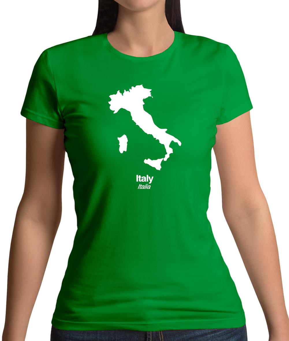 Italy Silhouette Womens T-Shirt