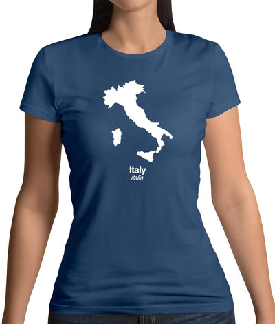 Italy Silhouette Womens T-Shirt