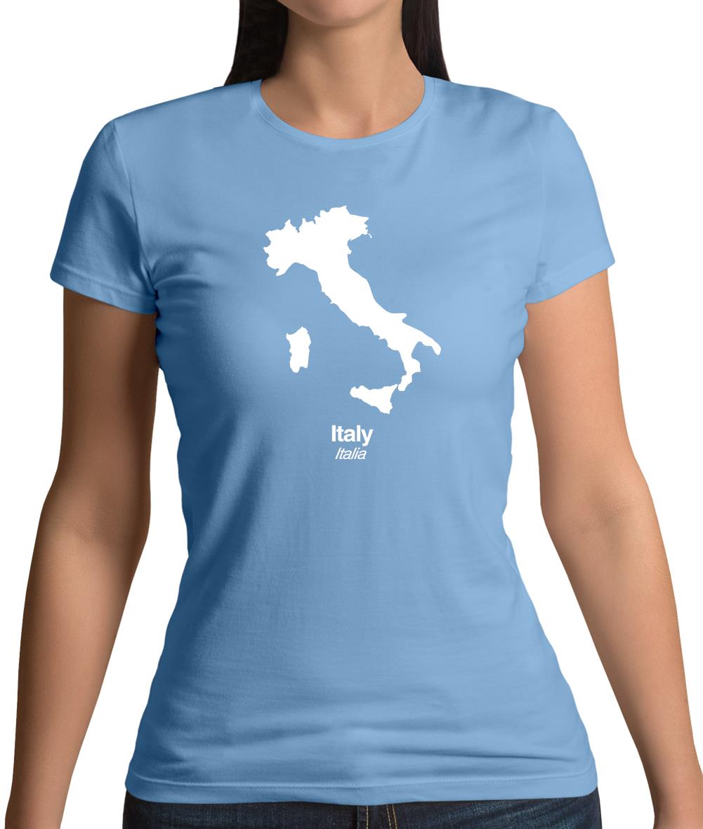 Italy Silhouette Womens T-Shirt