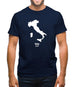 Italy Silhouette Mens T-Shirt