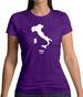Italy Silhouette Womens T-Shirt