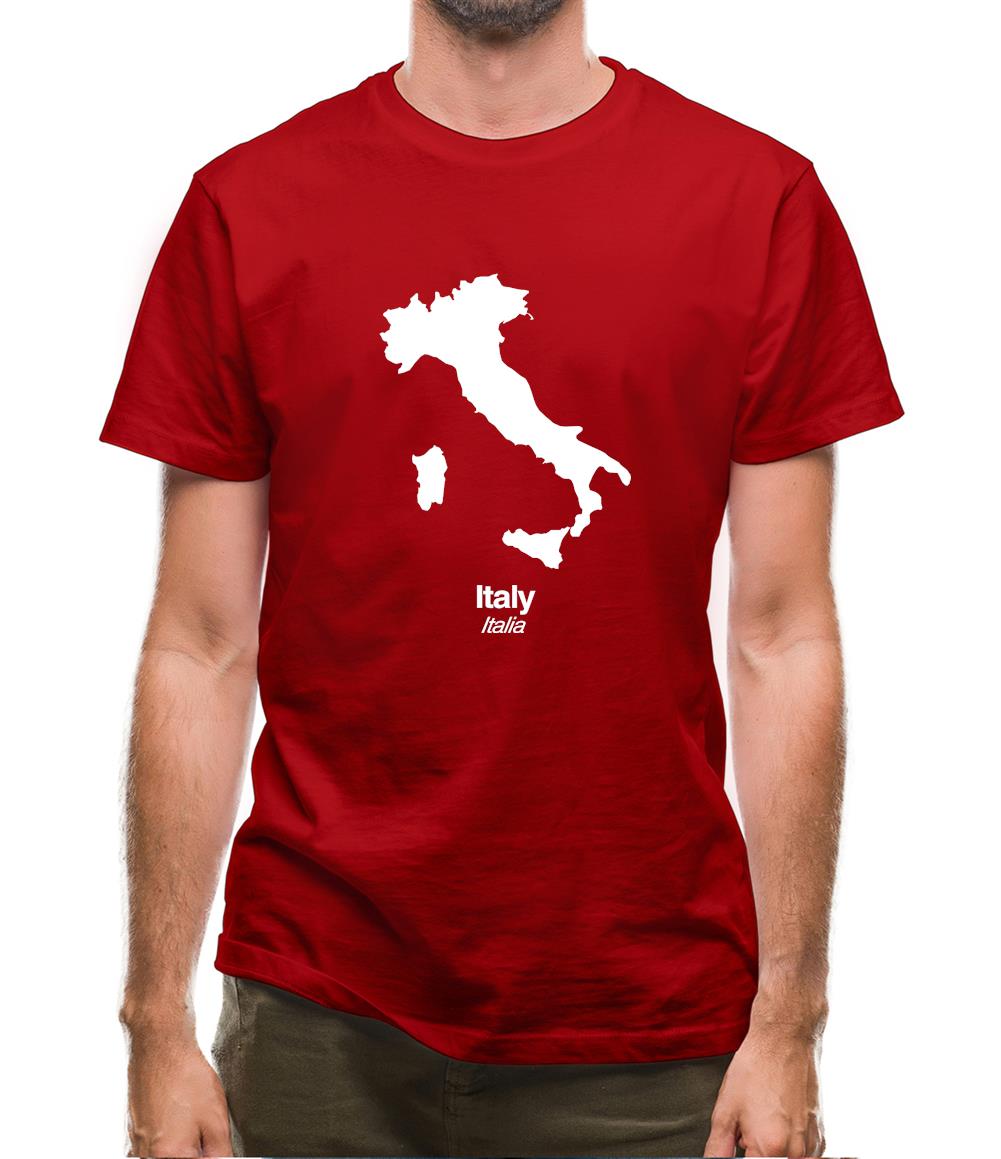 Italy Silhouette Mens T-Shirt
