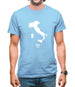 Italy Silhouette Mens T-Shirt