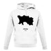 Jersey Silhouette unisex hoodie