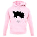 Jersey Silhouette unisex hoodie