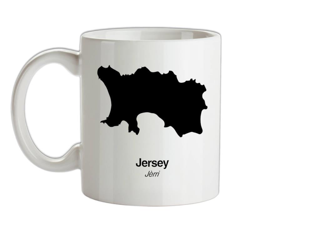 Jersey Silhouette Ceramic Mug