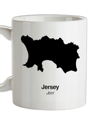 Jersey Silhouette Ceramic Mug