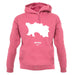 Jersey Silhouette unisex hoodie