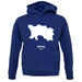 Jersey Silhouette unisex hoodie