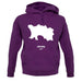 Jersey Silhouette unisex hoodie