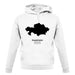 Kazakhstan Silhouette unisex hoodie