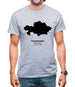 Kazakhstan Silhouette Mens T-Shirt