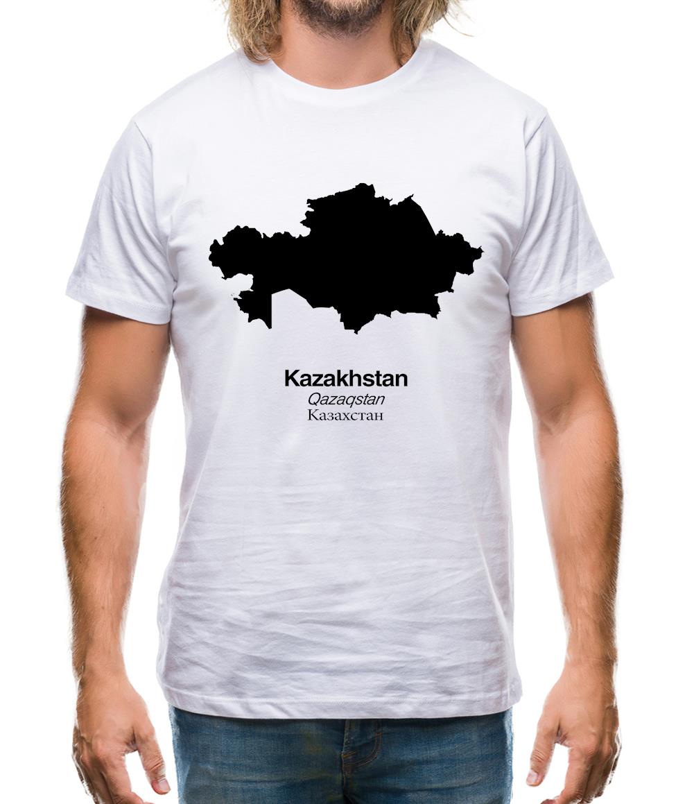 Kazakhstan Silhouette Mens T-Shirt