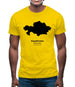 Kazakhstan Silhouette Mens T-Shirt