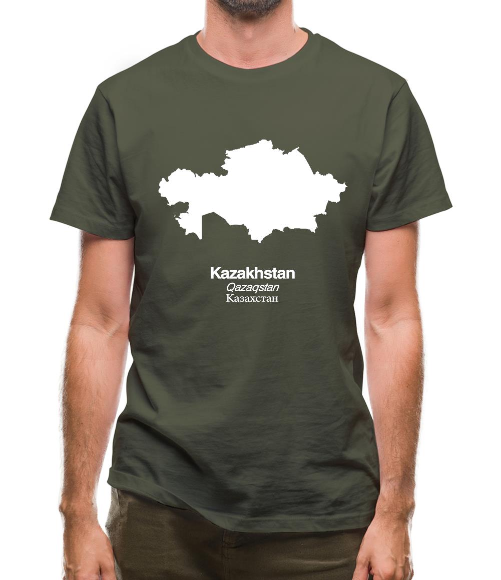 Kazakhstan Silhouette Mens T-Shirt