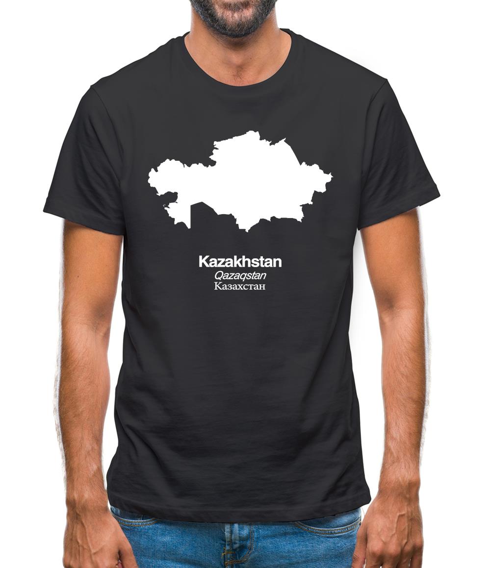 Kazakhstan Silhouette Mens T-Shirt