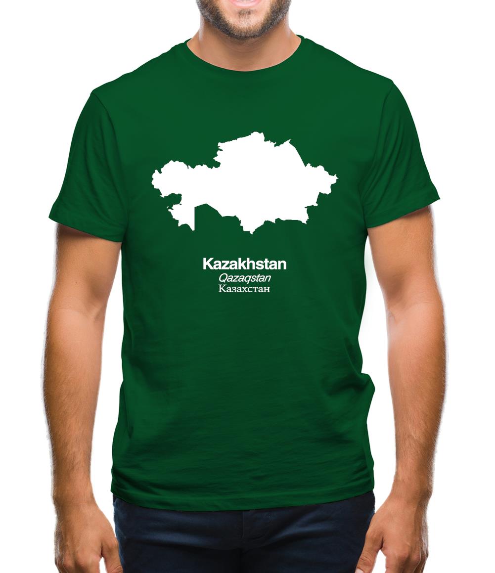 Kazakhstan Silhouette Mens T-Shirt
