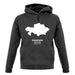 Kazakhstan Silhouette unisex hoodie