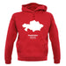 Kazakhstan Silhouette unisex hoodie