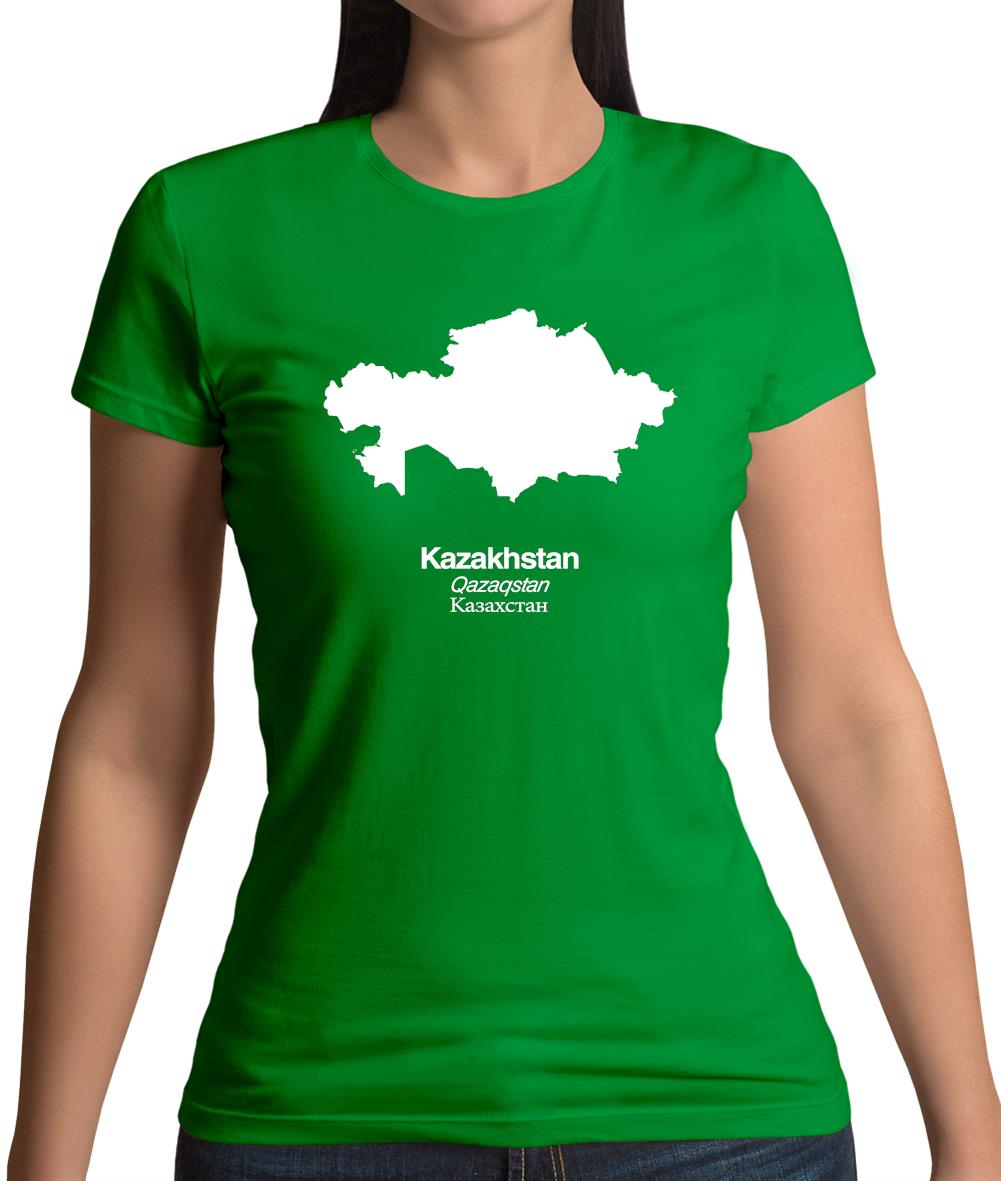 Kazakhstan Silhouette Womens T-Shirt