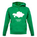 Kazakhstan Silhouette unisex hoodie