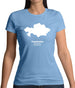Kazakhstan Silhouette Womens T-Shirt