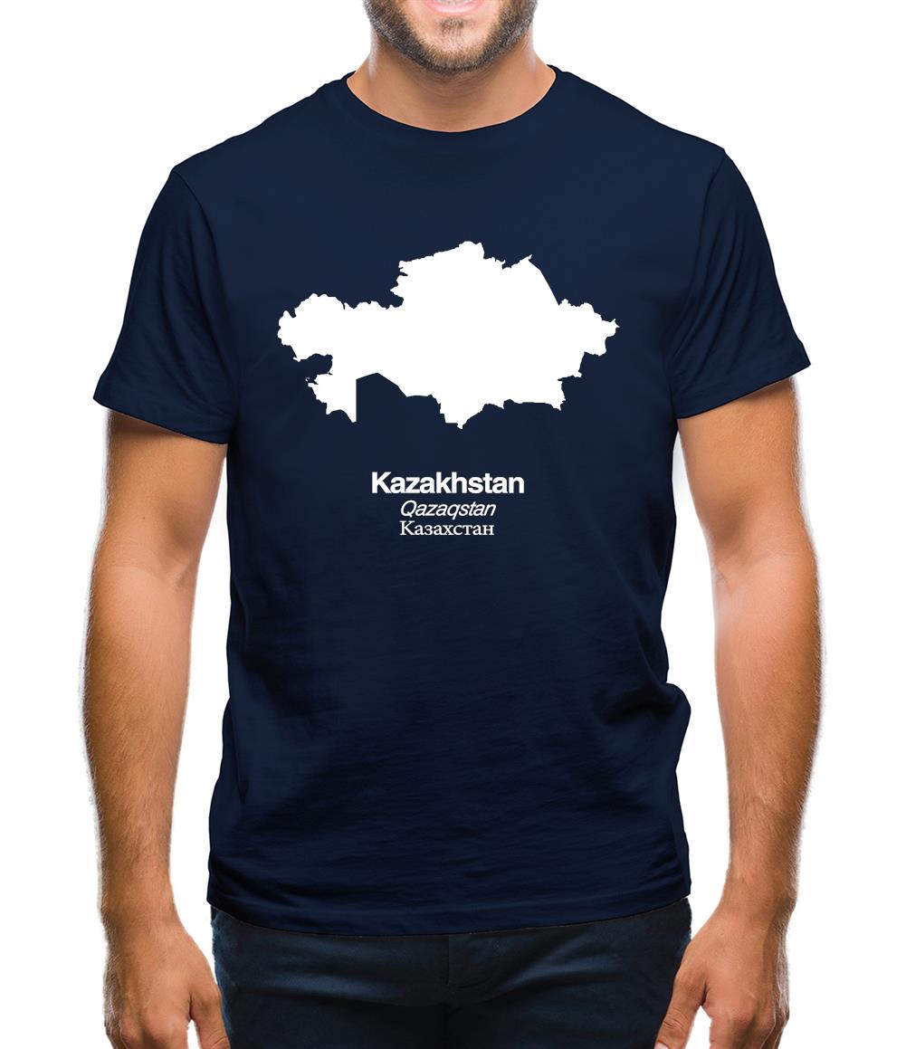 Kazakhstan Silhouette Mens T-Shirt