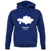 Kazakhstan Silhouette unisex hoodie