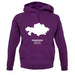 Kazakhstan Silhouette unisex hoodie