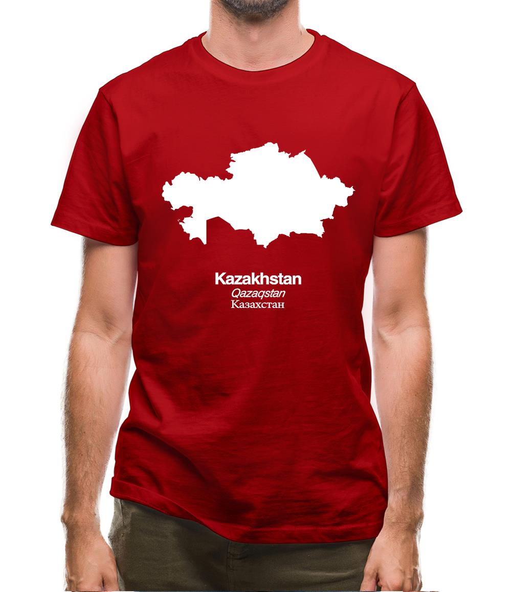 Kazakhstan Silhouette Mens T-Shirt