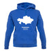 Kazakhstan Silhouette unisex hoodie