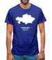 Kazakhstan Silhouette Mens T-Shirt