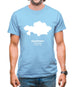 Kazakhstan Silhouette Mens T-Shirt