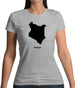 Kenya Silhouette Womens T-Shirt