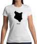 Kenya Silhouette Womens T-Shirt