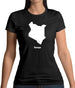 Kenya Silhouette Womens T-Shirt