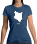 Kenya Silhouette Womens T-Shirt