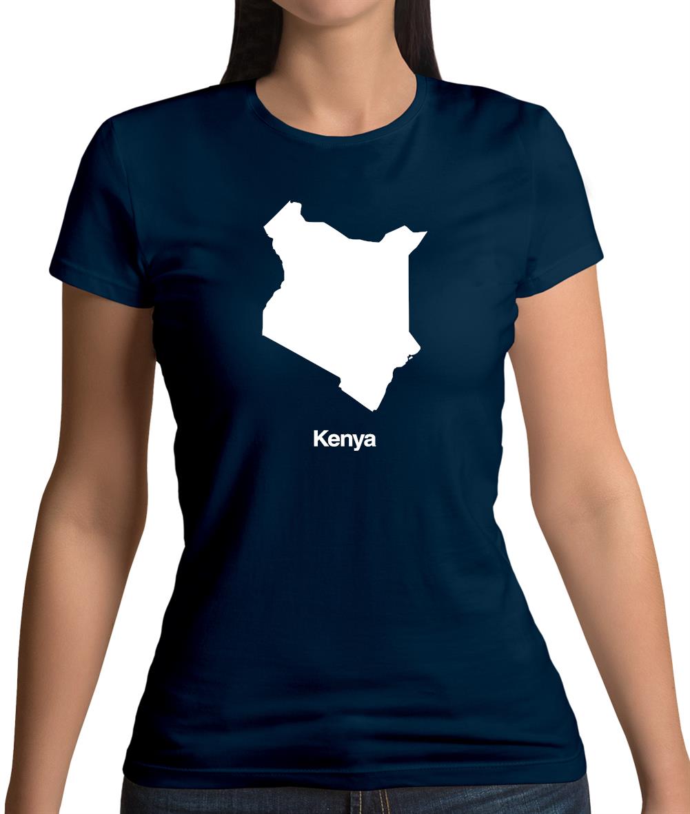 Kenya Silhouette Womens T-Shirt
