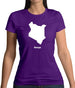 Kenya Silhouette Womens T-Shirt