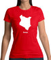 Kenya Silhouette Womens T-Shirt