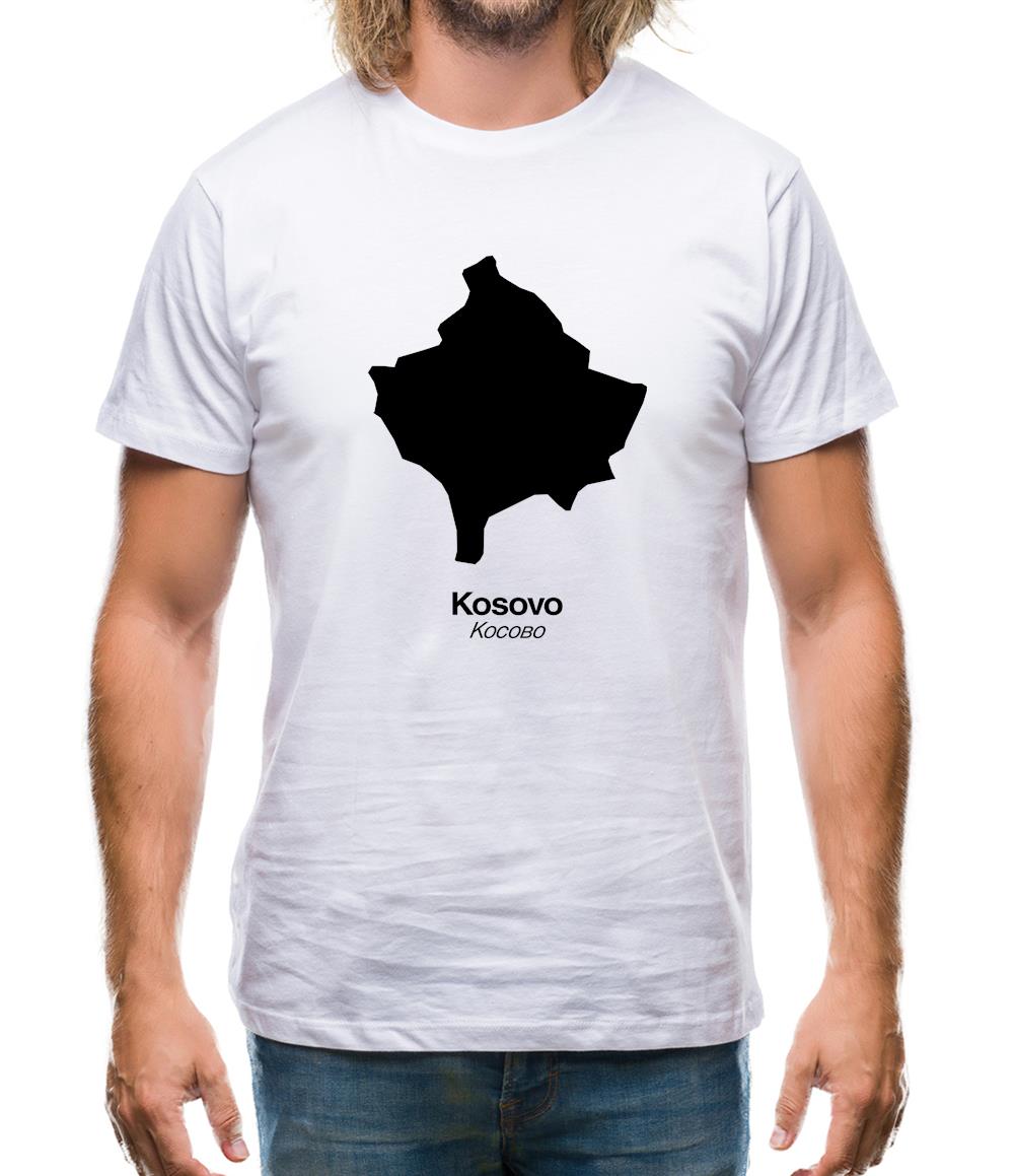 Kosovo Silhouette Mens T-Shirt