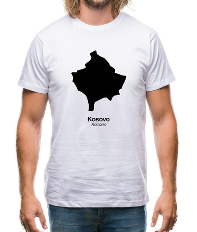 Kosovo Silhouette Mens T-Shirt