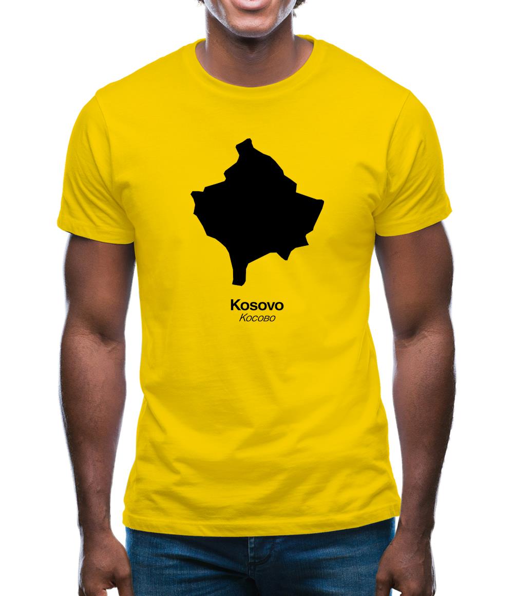 Kosovo Silhouette Mens T-Shirt